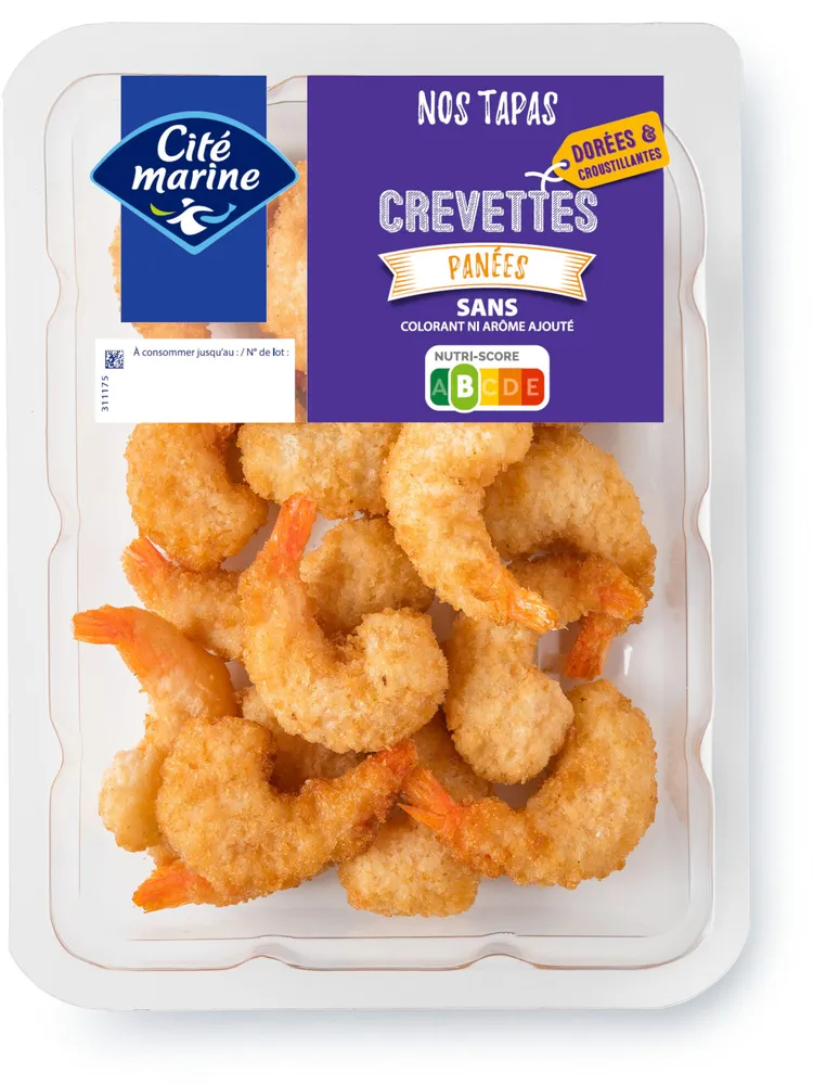 Crevettes panées - 150g - Frais