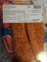 Portions de Poissons Panées