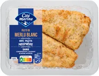 Filets de merlu blanc MSC meunière - 440g - Frais