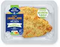 Filets de limande du Nord MSC enrobage meunière bio - 200g - Frais