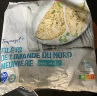 Filets de limande du nord meunière