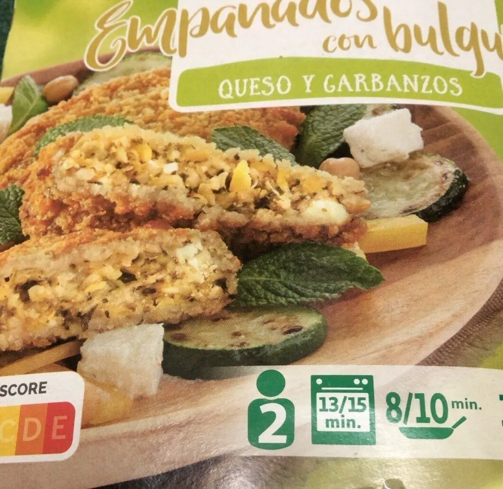 Empanados con bulgur queso y garbanzos