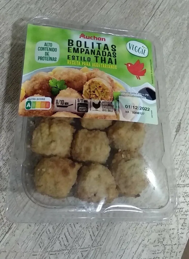 Bolitas empanadas estilo thai