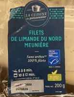 filets de limande du nord meunière