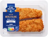 Filets de merlu blanc MSC panés - 250g - Frais