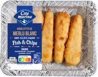 Aiguillettes de merlu blanc MSC fish & chips - 240g - Frais