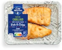 Filets de cabillaud MSC façon fish & chips - 200g- Frais