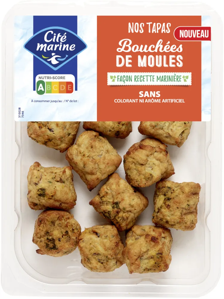 Bouchées de moules recette façon Marinière - 180g - Frais