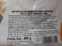 Mini gratins de pommes de terre et Munster