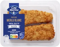 Filets de merlu blanc MSC panés - 200g - Frais
