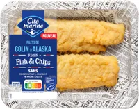 Filets de colin d'Alaska MSC façon fish & chips - 210g - Frais