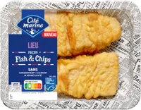 Lieu MSC façon fish & chips - 200g - Frais