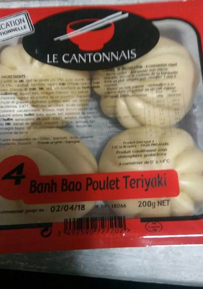 4 Banh bao poulet teriyaki