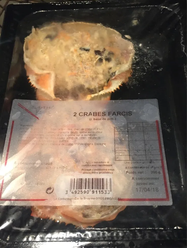 Crabe farci