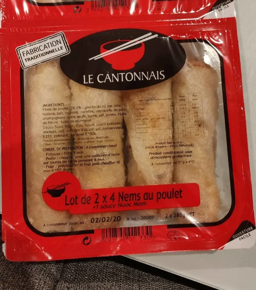Nems au poulet