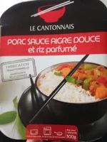 Porc sauce aigre douce et riz parfumé