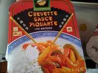 Crevettes Sauce Piquante et Riz Asiatique
