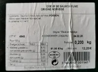 Cœur de saumon fumé