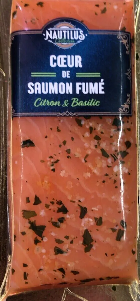 Saumon fumé citron basilic