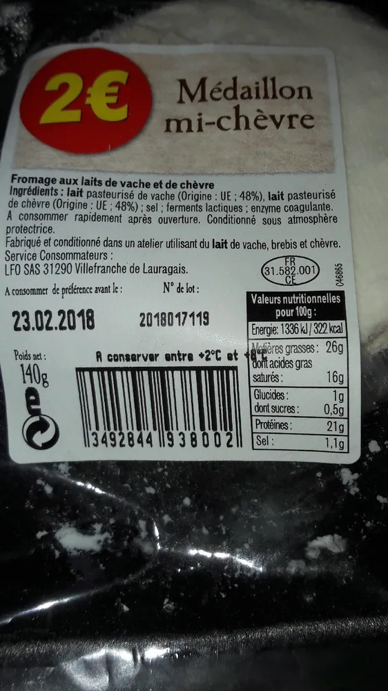 Fromage de Chèvre (Dur)