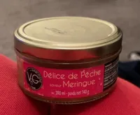 Délice de pêche saveur Meringue