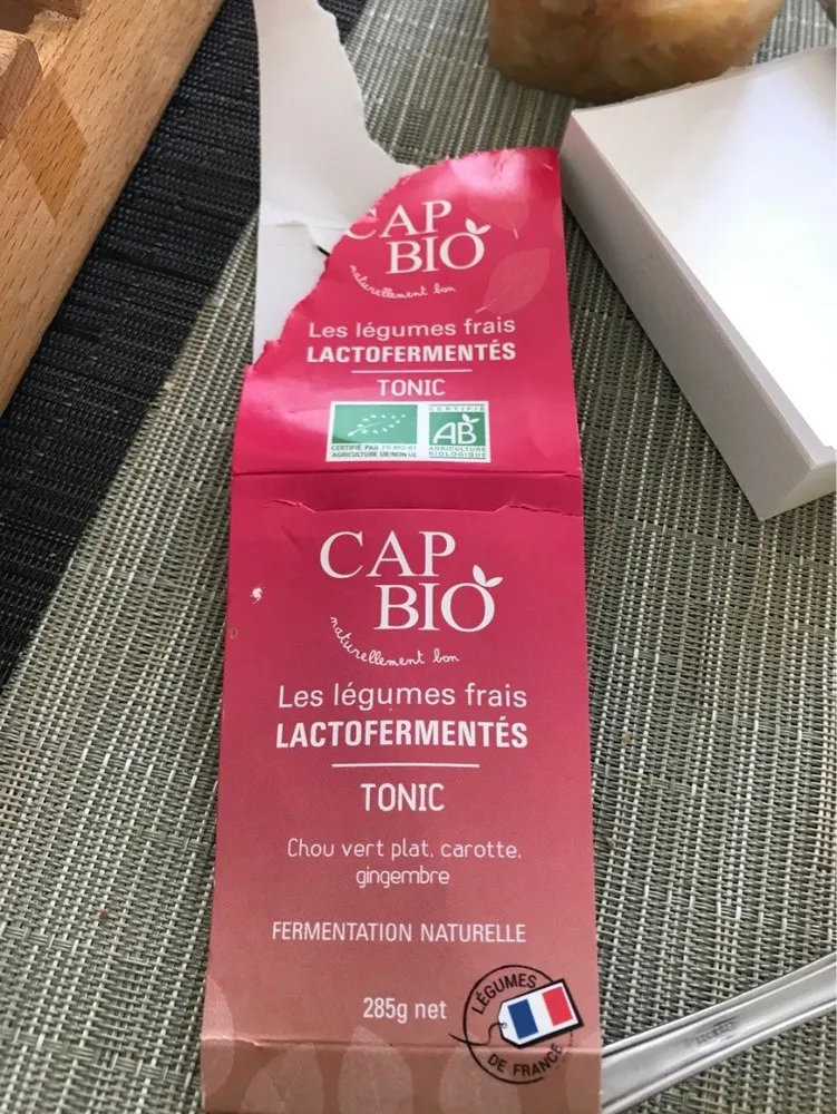 Les legumes frais lactofermentes : tonic