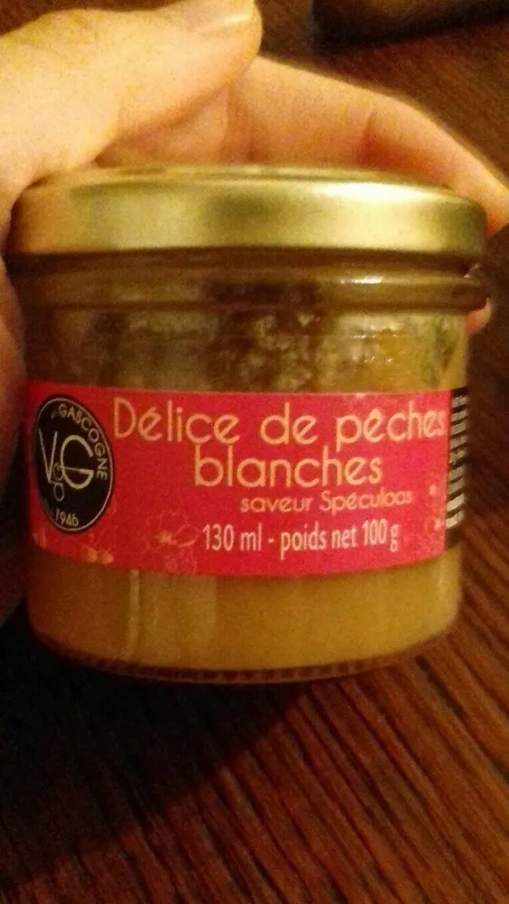 Délice de pêches blanche (saveur speculos)