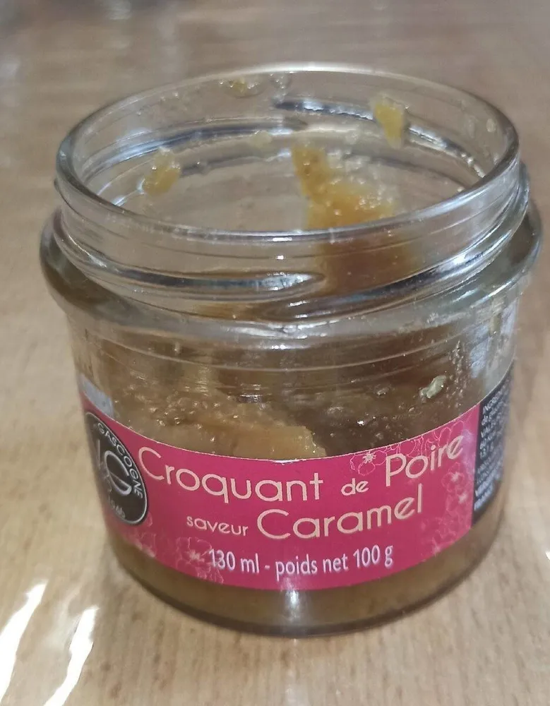 Croquant de poire saveur caramel