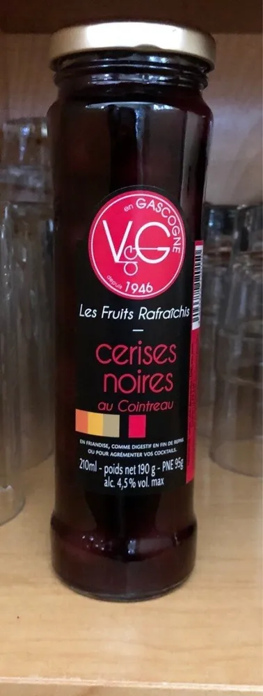 Cerises noires au cointreau