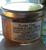 Purée fine carottes et pain d'épices