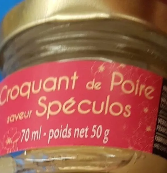 Croquant de poire saveur spéculos
