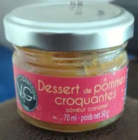 Dessert de pomme croquante caramel