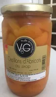 Oreillons d'Abricots au sirop