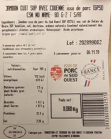 Jambon cuit sup avec couenne