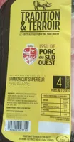 Jambon cuit superieur avec couenne