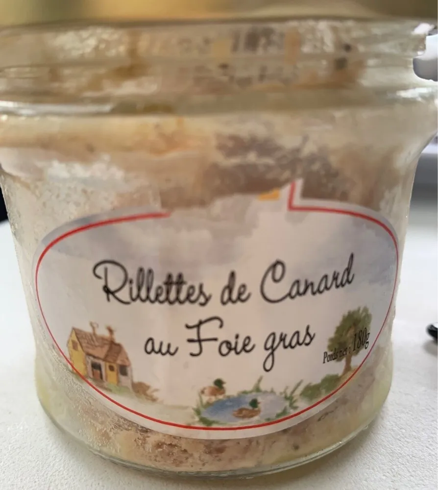 Rillettes de canard au foie gras