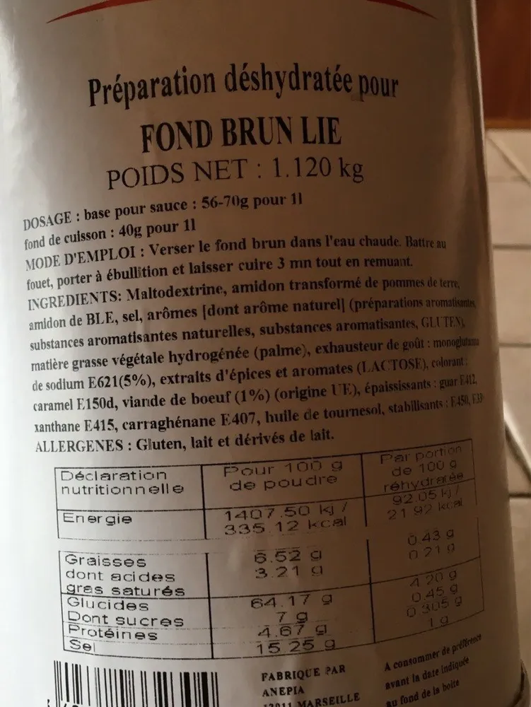 Fond Brun Lie
