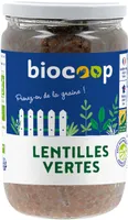 Lentilles vertes au naturel 450g ne