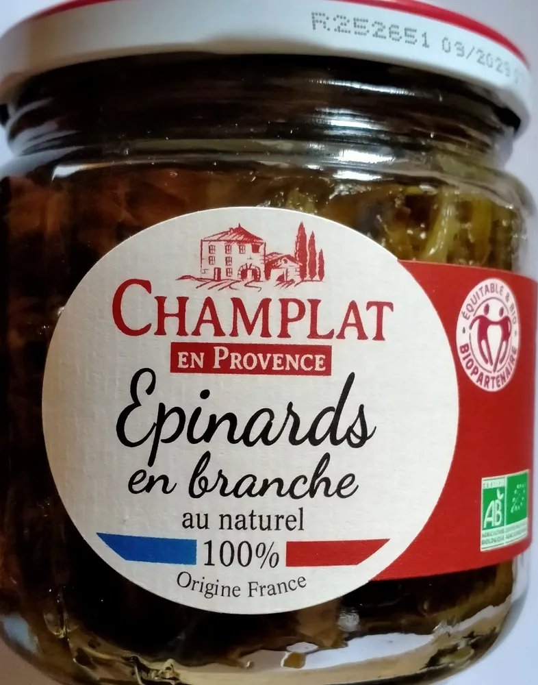 Epinards en branche