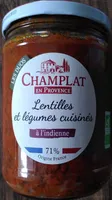 Lentilles et légumes cuisinés à l’indienne