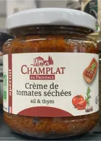 Crème de tomates séchées. Ail et thym