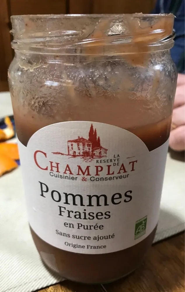 Pommes fraises en purée