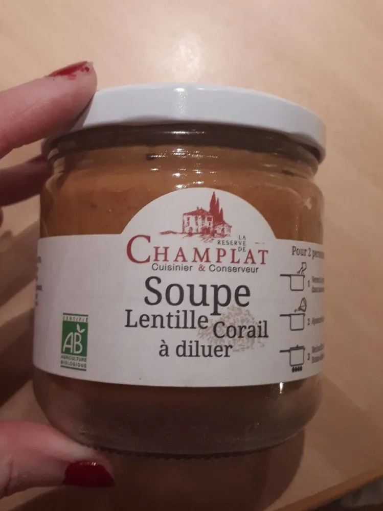Soupe lentilles corail à diluer