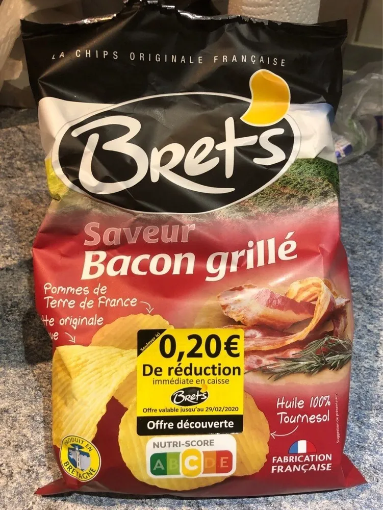 Chips saveur bacon grillé
