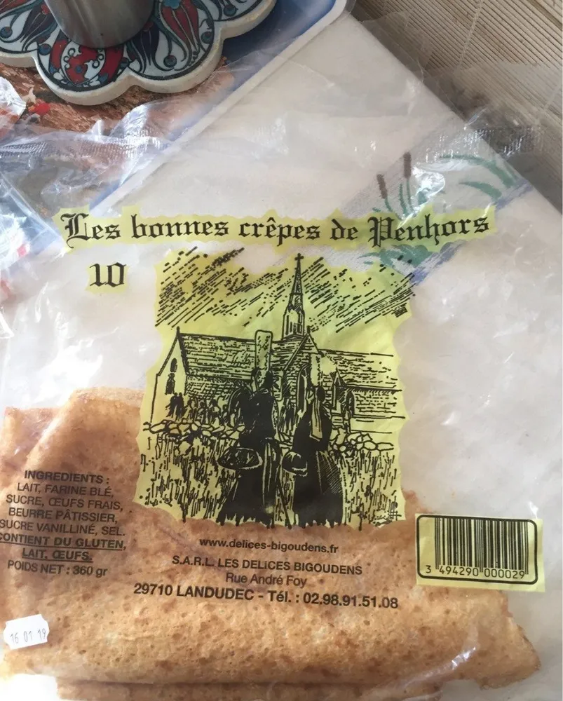 12 Crepes au froment Delices Bigoudens