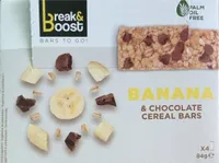 Banana & chocolate cereal bars