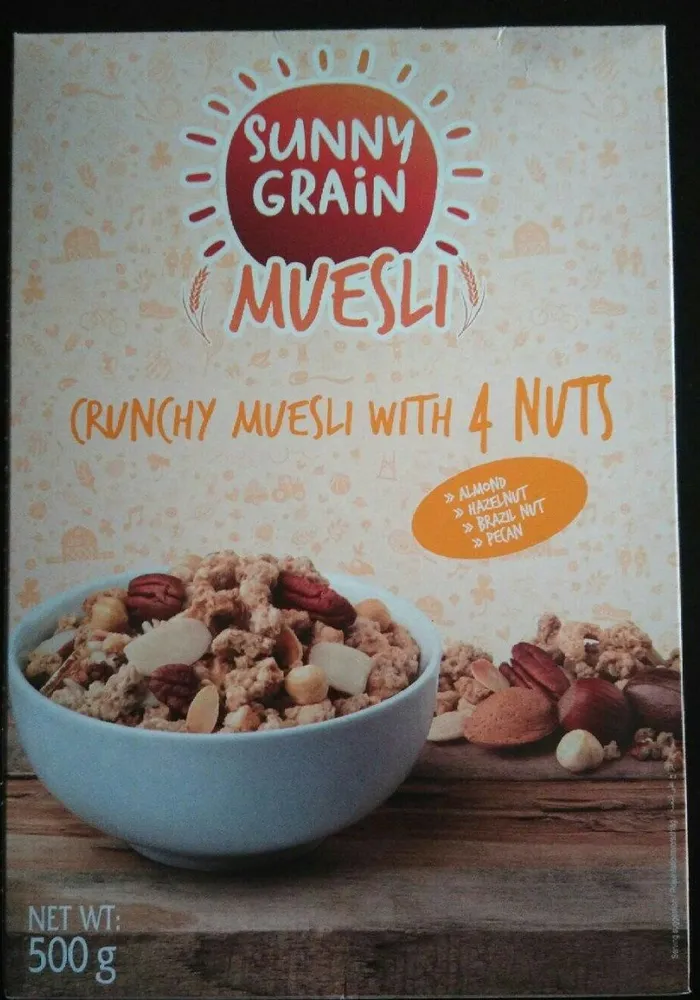 Crunchy muesly with 4 nuts - Céréales