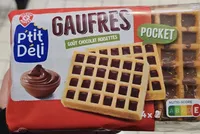 Gauffres goût chocolat noisettes