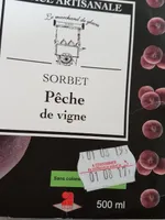 Sorbet pêche de vigne