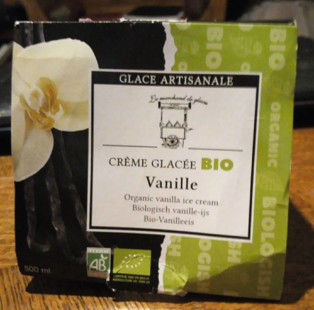 Crème glacée Bio vanille